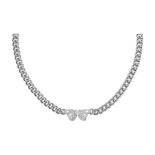 HEFANG Garden Copper Dead Leaf Butterfly Short Necklace Women's