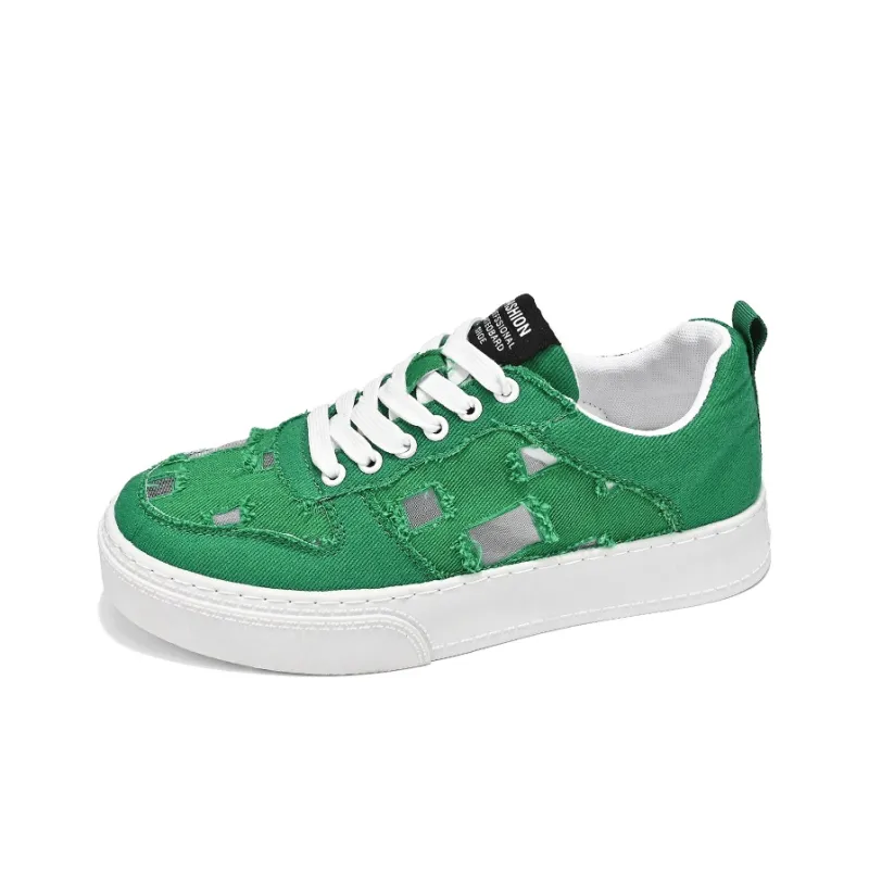 PLAY COBBLER Anti Slip And Wear Resistant Breathable Low Top Canvas Shoes Men's-7