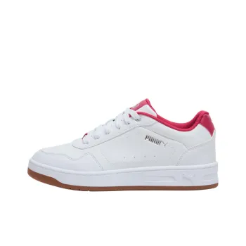 PUMA Court Classy Anti Slip Wear Resistant Low Top Casual Shoes Women's White Pink