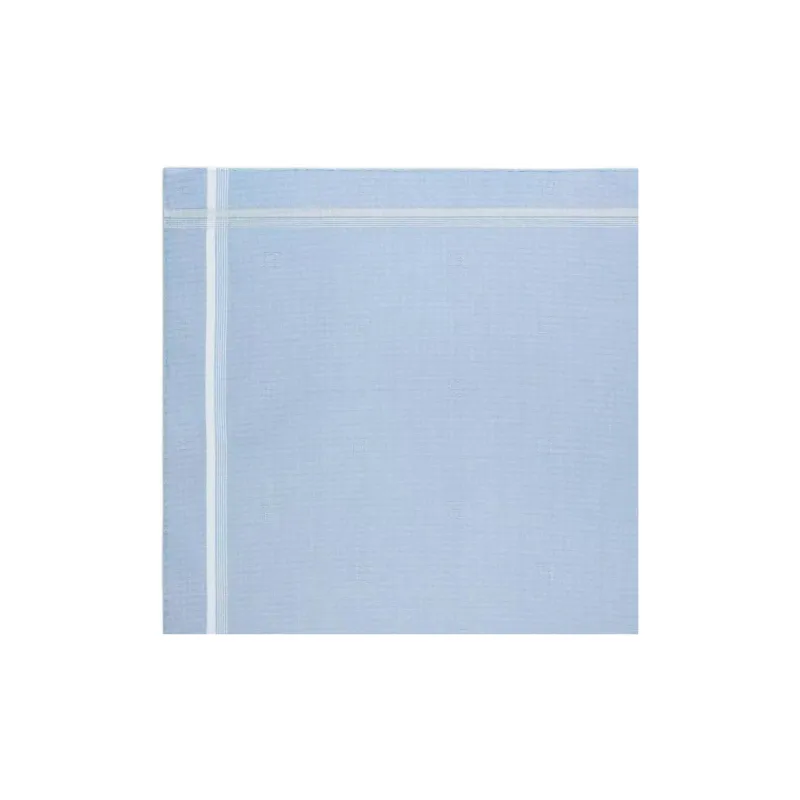 HERMES Cotton Silk Scarves Unisex Sky Blue-2