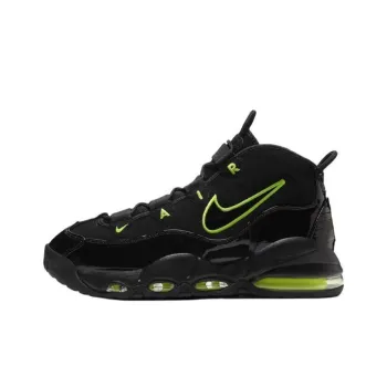 Nike Air Max Uptempo 95 Anti Slip Wear Resistant Mid Top Basketball Shoes Men's Black