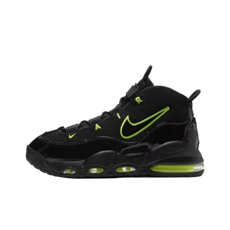 Nike Air Max Uptempo 95 Anti Slip Wear Resistant Mid Top Basketball Shoes Men's Black-0