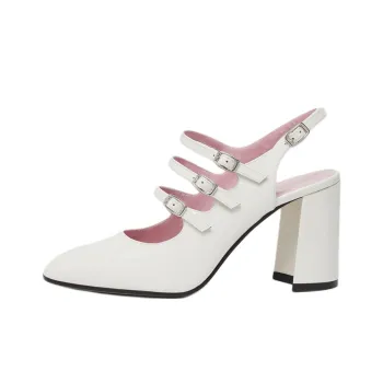 Carel Promise Spool Heel High Heels 8.5cm Women's White