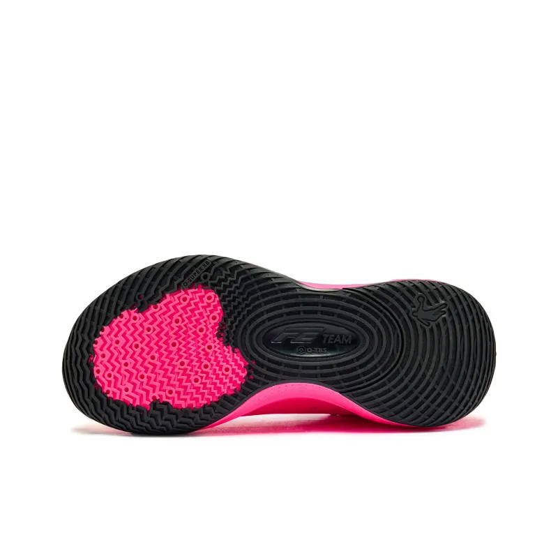 QIAODAN TEAM Coverage Grip Lightweight Breathable Low Top Basketball Shoes Women's Pink Black-4