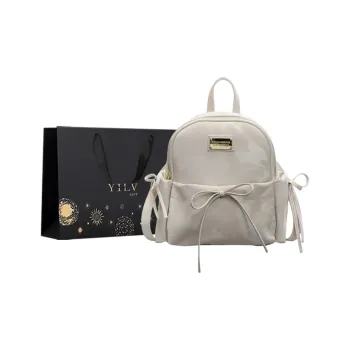Yi Brigade PU Backpack Regular Women's Ecru/Silver/Pink/Black