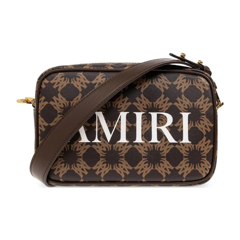 AMIRI Cotton Crossbody Bag, Shoulder Bag Men's Umber-0