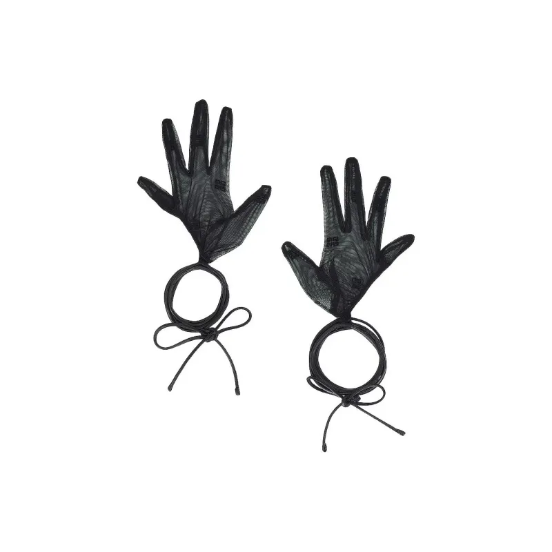 Givenchy Polyamide Gloves Women's Black-3