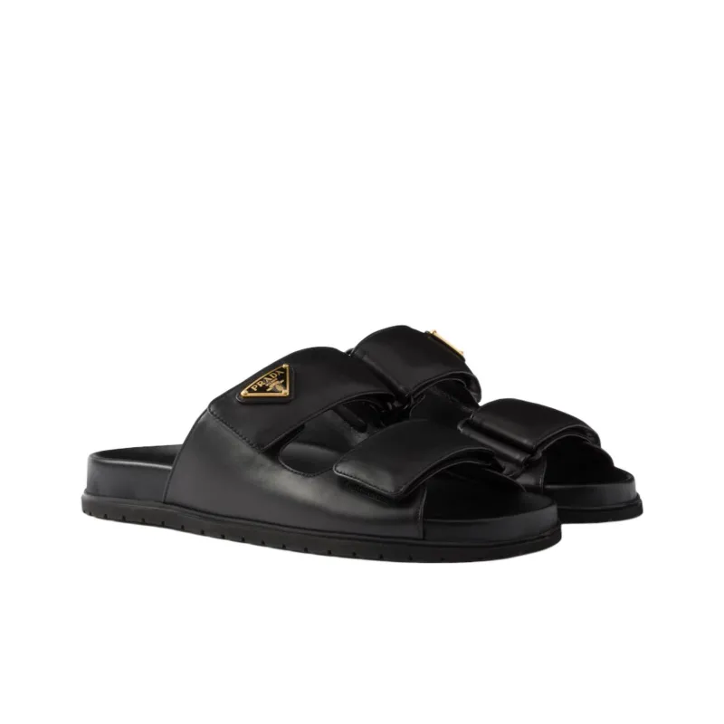 PRADA Slide Slippers Women's Black-2