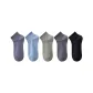 [5 Pack, 100% cotton Odor-Resistant Moisture-Wicking]Cerulean+Light Blue+Army Green+Dark Gray+Black