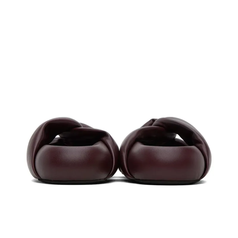 MARNI Odor Resistant Slide Slippers Women's Dark Red-3