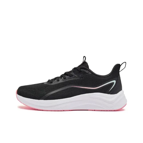 QIAODAN Speedwind 2.0 Cushioning, Slip Resistant, And Abrasion Resistant Low Top Casual Running Shoes Women's Black