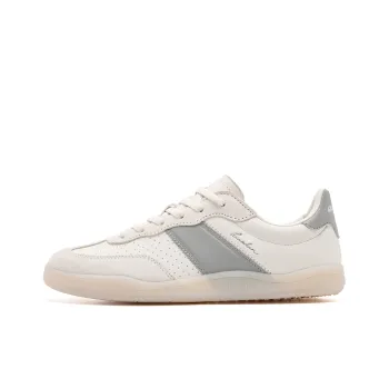 QIAODAN Wave German Army Trainers Abrasion Resistant Slip Resistant Low Top Skateboard Shoes Women's Greige