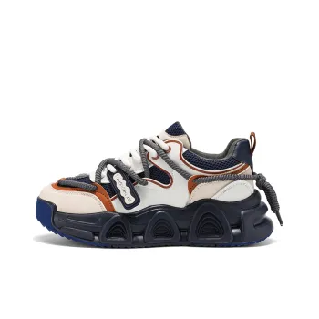 JKEM Cushioned Slip Resistant Abrasion Resistant Low Top Chunky Sneakers Men's
