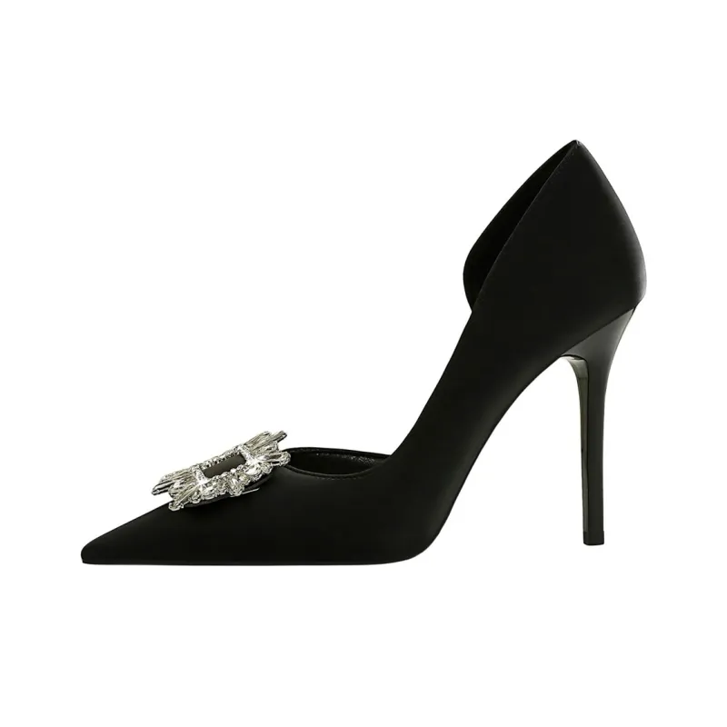 QITUMAUL Slim Heel High Heels Women's-0