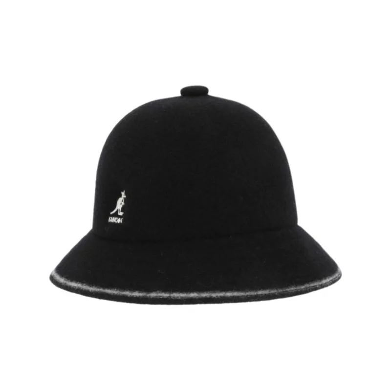 KANGOL Acrylic Bucket Hats Unisex Black-1