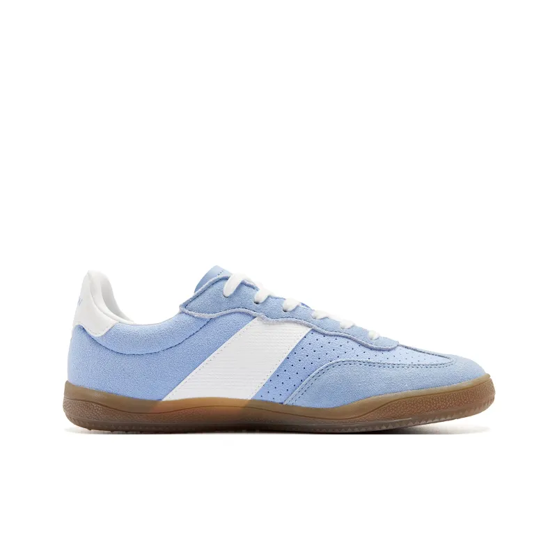 QIAODAN Wave German Army Trainers Abrasion Resistant Slip Resistant Low Top Skateboard Shoes Women's Blue-1