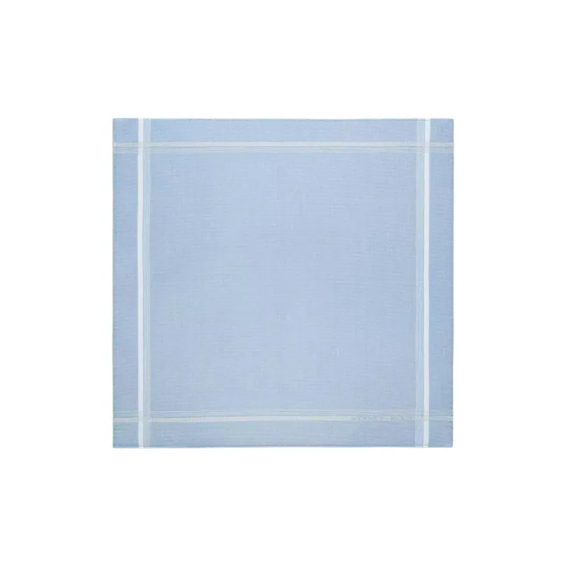 HERMES Cotton Silk Scarves Unisex Sky Blue-0