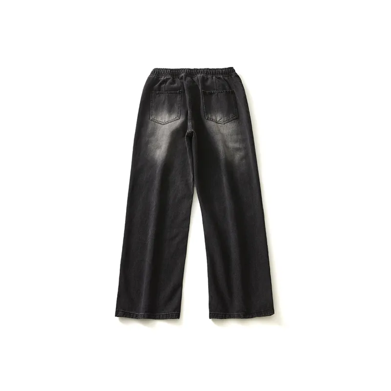 LANGWEIZHE Jeans Unisex Black Gray Color-22