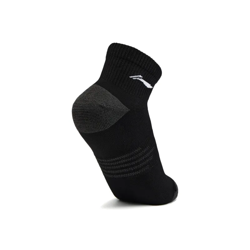 LiNing Sports Life Collection Ankle Socks Unisex 3 Pack Black-3