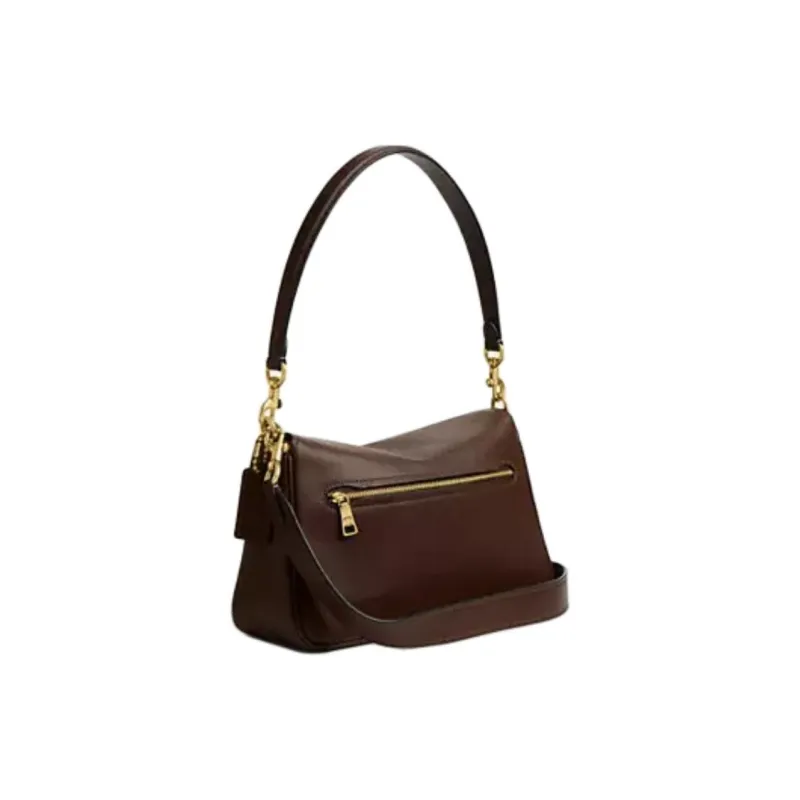 COACH Tabby Leather Shoulder Bag Medium Size Women's Maple-1