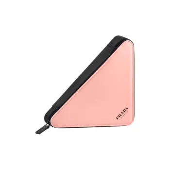 PRADA Triangle Makeup Bag With Tools Portable Storage