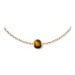 Tiger's Eye Stone Round Bead Pendant