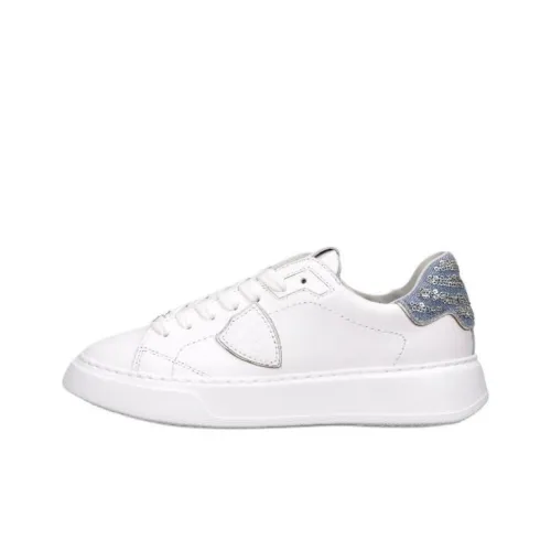 PHILIPPE MODEL Tropez Low Top Casual Shoes Mens White Green