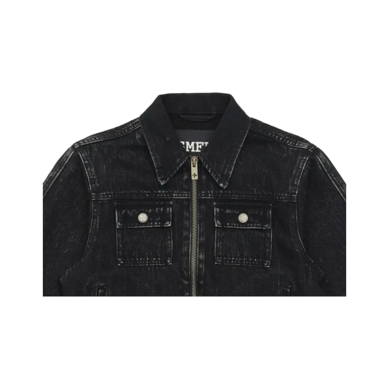 SMFK SS25 Denim Jackets Women's Black Denim-2