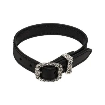 EMANUELE BICOCCHI Leather Wristbands Men's Black