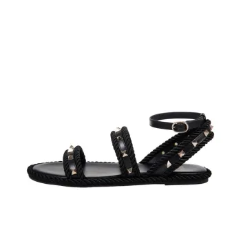 Valentino Rockstud One Strap Sandals Women's Black
