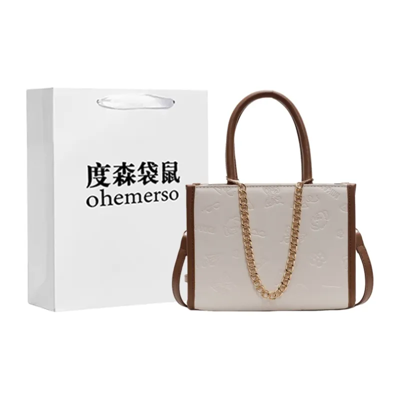 Dusen Kangaroo PU Handbag Women's Multicolor-0