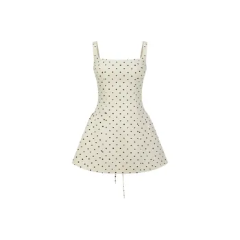 LWLG Slip Dresses Women's Polka Dot
