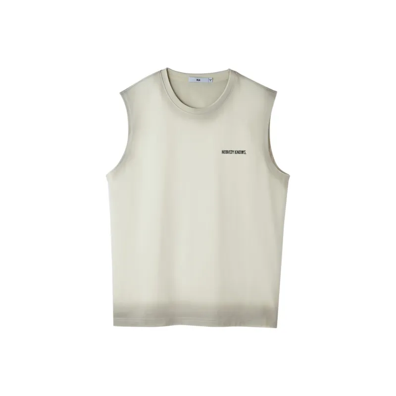 HLA Tank Tops Men's Beige Apricot Pattern 23-0