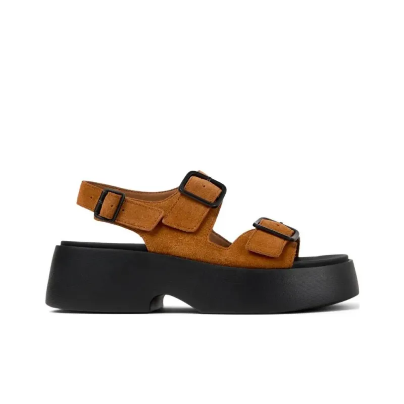 CAMPER Tasha Strap Sandals 4.9cm Women's Brown-1