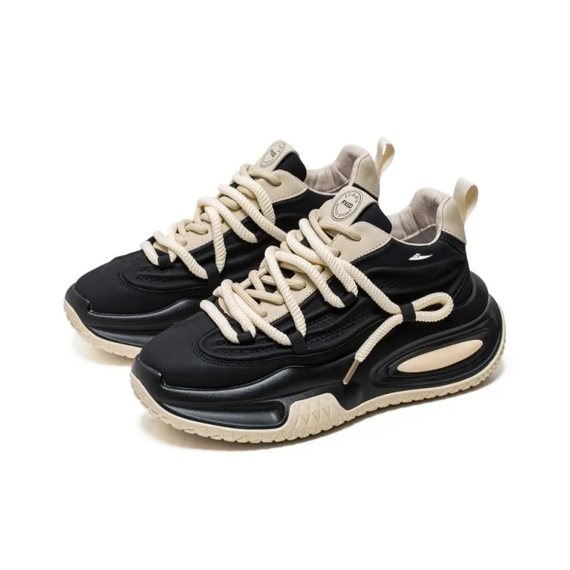 Kuding Cushioned Slip Resistant Abrasion Resistant Low Top Casual Shoes Men's-5