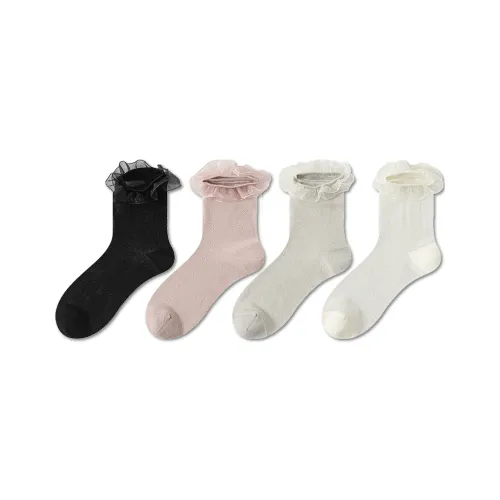 MIZU Mid Calf Socks Women's 4 Pack