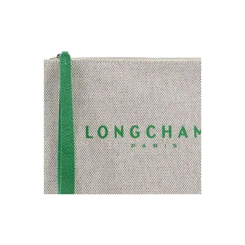 LONGCHAMP Logo Printed Zipped Clutch Bag-1