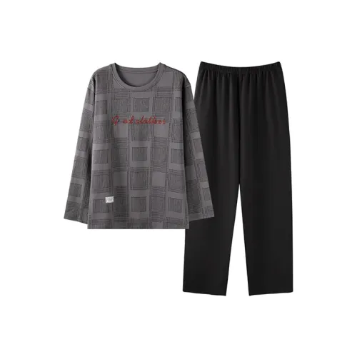 MIIOW Pajama Set Men's Light Gray