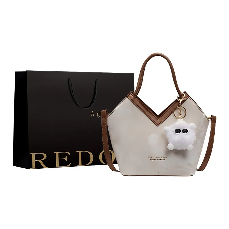 REDOO PU Handbag Regular Women's Gray/Black/Blue/Pink Brown-7
