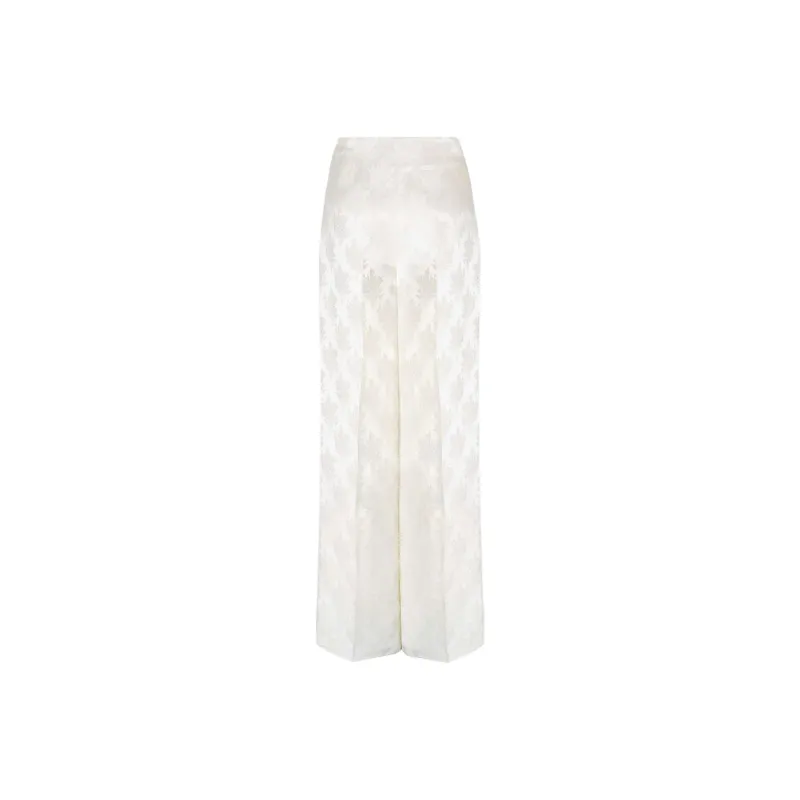FENDI SS25 Pajama Pants Women's White-1