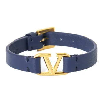 Valentino Cow Leather Belts Women's Blue 