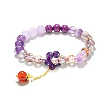 Jodie&Kevin Natural Amethyst Bracelets Unisex