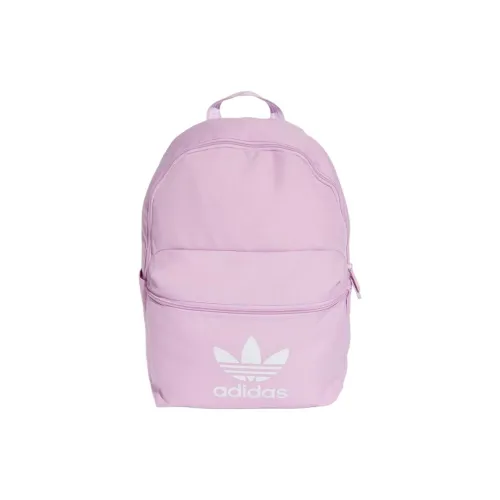 Adidas Originals Polyester Backpack Medium Size Unisex Light Purple