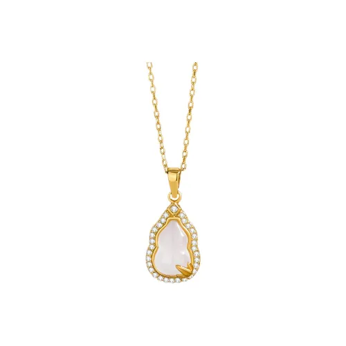 ZHOUBAIFU Chalcedony Necklaces Unisex
