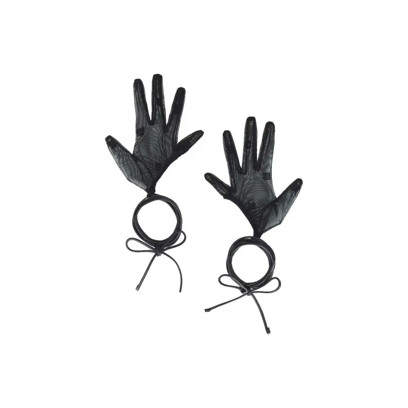Givenchy Polyamide Gloves Women's Black-2