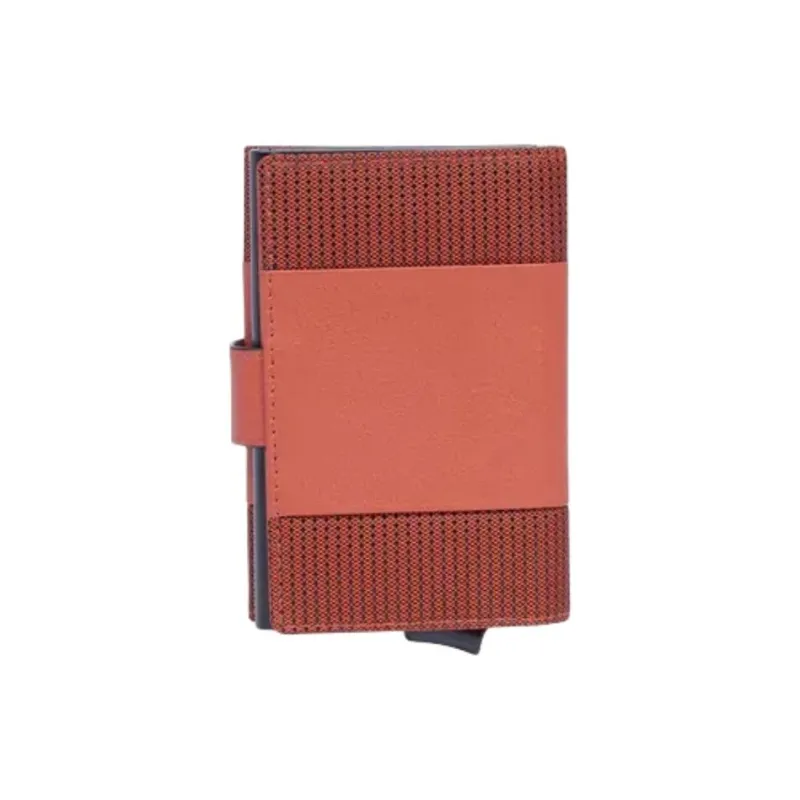 PIQUADRO Fabric Card Holder Men's Orange-1