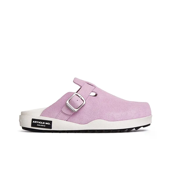 ARTICLE NO. Composite Sole Stitched Leather Patchwork Slip Resistant Wrap toe Slippers Women's Ice Cream Pink-1