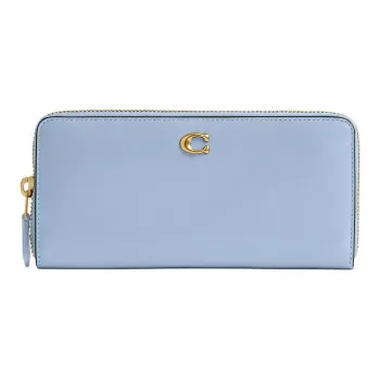 COACH Essential Calfskin Wallet Small Size Women's Light Blue