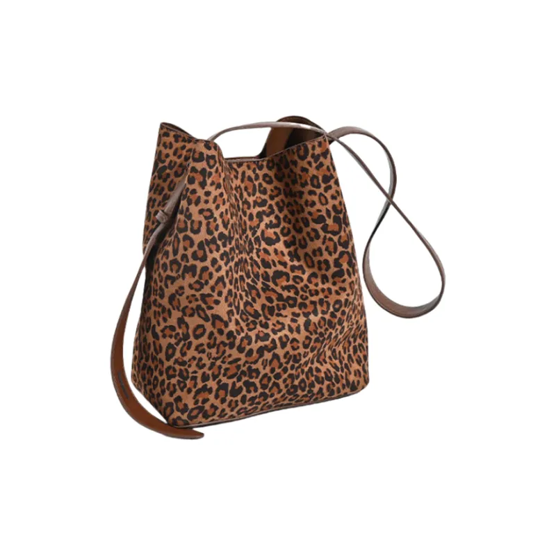 NOMK Suede Crossbody Bag Regular Women's Large Leopard Print/Small Leopard Print/Black/Brown-6