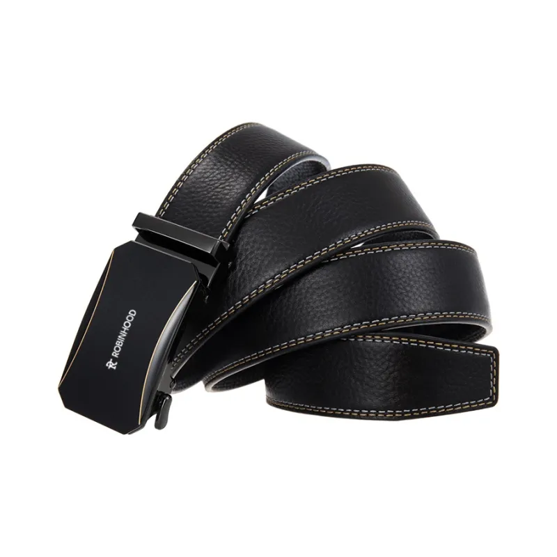ROBINHOOD Cow Leather Belts Men's Width 3.5CM-2